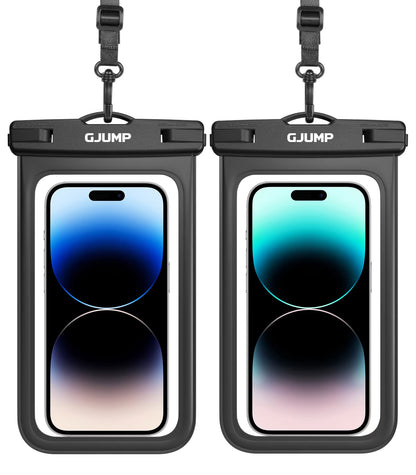 Waterproof Phone Pouch 2 Pack, IPX8 Cellphone Dry Bag Beach Essentials for Cruise Travel