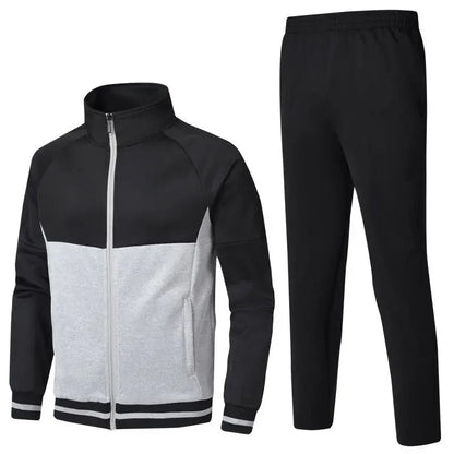 GAF Wholesale Custom Men's Full-Zip Breathable Jogging Tracksuit Set Long Sleeve Sportswear Friendly For Spring Outdoor Training