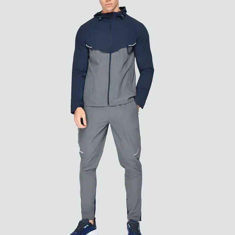 GAF Wholesale Custom Men's Full-Zip Breathable Jogging Tracksuit Set Long Sleeve Sportswear Friendly For Spring Outdoor Training