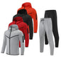 GAF Wholesale Custom Men's Full-Zip Breathable Jogging Tracksuit Set Long Sleeve Sportswear Friendly For Spring Outdoor Training