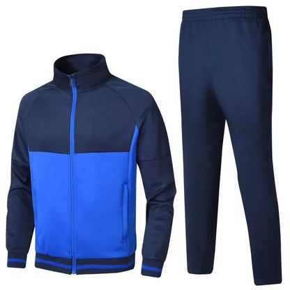 GAF Wholesale Custom Men's Full-Zip Breathable Jogging Tracksuit Set Long Sleeve Sportswear Friendly For Spring Outdoor Training
