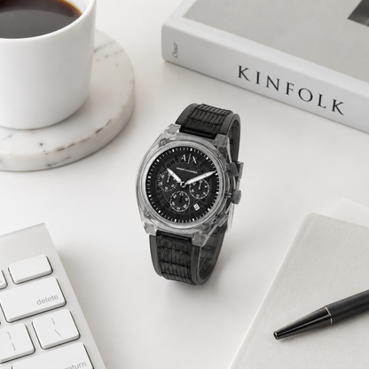 Reloj de hombre Armani Exchange Rafael Cronógrafo Cuarzo con Esfera Gris AX4167