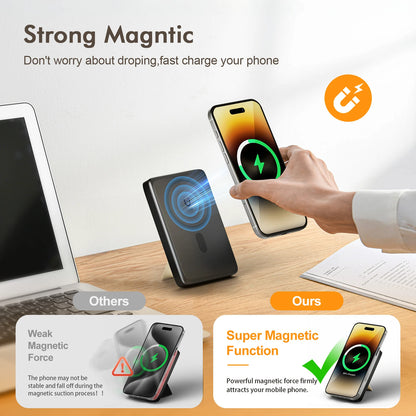 10000W Magnetic Power Bank Wireless Charger Portable Super Fast Charging 22.5W with USB C Cable For iPhone 16/15/14/13/12 Series