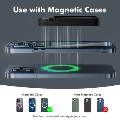 Batería externa magnética inalámbrica de 10000 mAh, carga rápida de 22,5 W, pantalla digital LED para Magsafe, para iPhone 17 16 15 Pro Max Power Bank