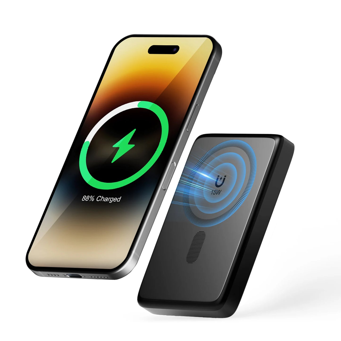 10000W Magnetic Power Bank Wireless Charger Portable Super Fast Charging 22.5W with USB C Cable For iPhone 16/15/14/13/12 Series