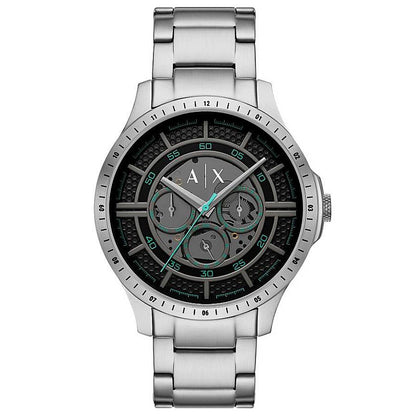 Armani Exchange 46MM Stainless Steel Chronograph Black Dial Men's Watch AX2459