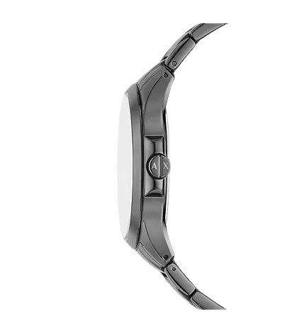 ARMANI EXCHANGE AX2455 GREEN DIAL GRAY STAINLESS STEEL BRACELET 46MM MENS WATCH